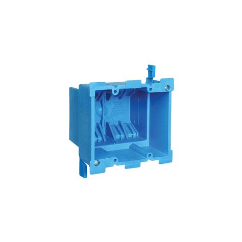 blue electrical box clamp|Carlon BH234R Outlet Box, Old Work, 2 Gang, 3.